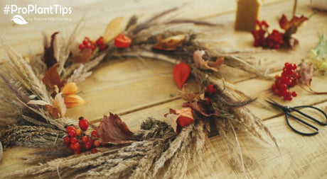 Decorating a Fall Wreath With Homegrown Flowers!