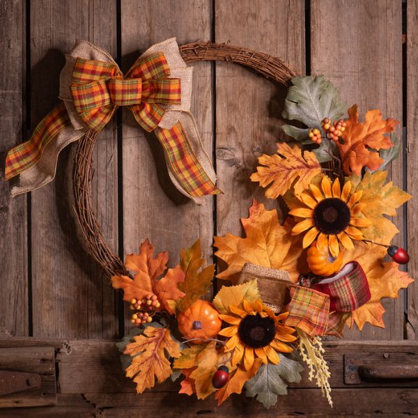 Autumn Sunrise Autumn Wreath