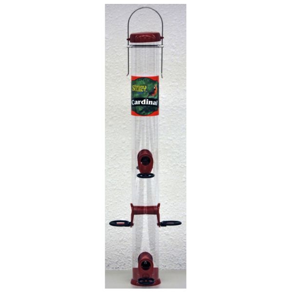 Nature's Select 23 Inch Cardinal Tube Feeder