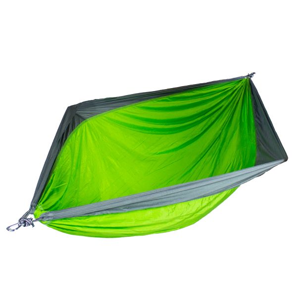 Two Person Travel Camping Hammock Green & Grey