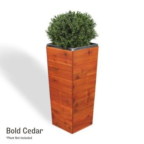 33 Inch Square Tapered Wooden Planter