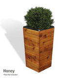 28 Inch Square Tapered Wooden Planter