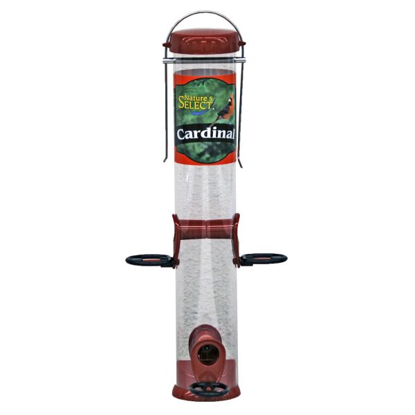 Nature's Select 15 Inch Cardinal Tube Feeder