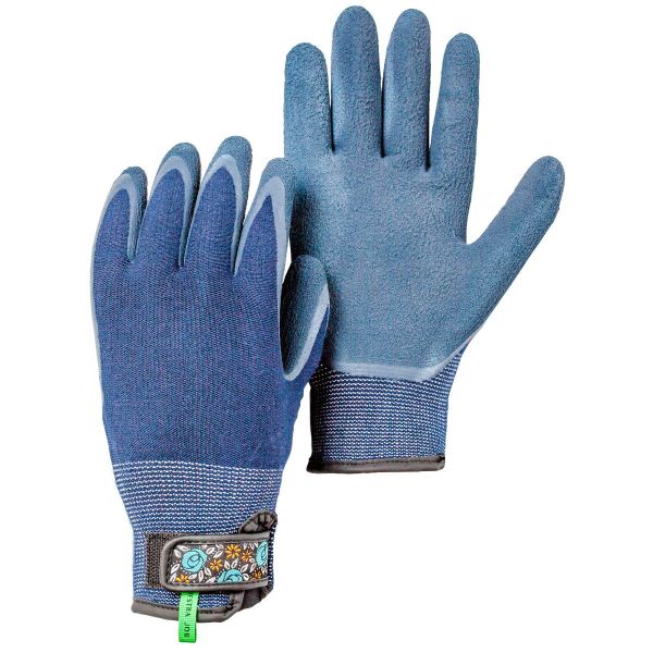 Hestra Indigo Garden Bamboo Foam Latex Dip Gloves