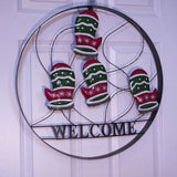 Mitten Outdoor Holiday Welcome Wheel