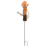 Orange Rocker Glove Garden Stake