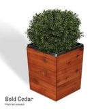 17 Inch Square Tapered Wooden Planter