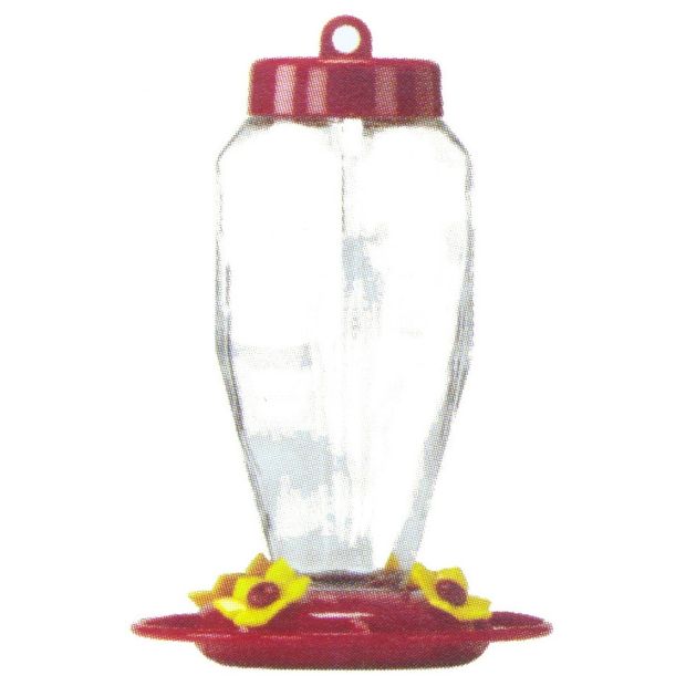 Homestead 24 Ounce Etched Hummingbird Feeder