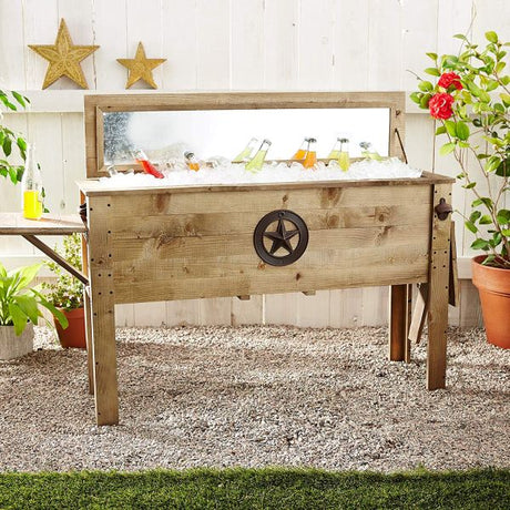 Wooden Deluxe Outdoor Patio Cooler