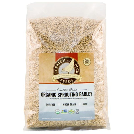 Scratch And Peck Cluckin Good Organic Sprouting Barley