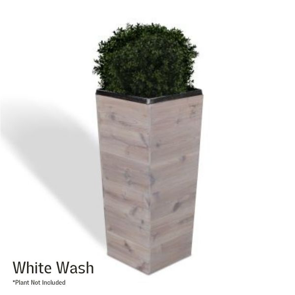 33 Inch Square Tapered Wooden Planter