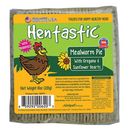 Hentastic Mealworm Pie With Oregano & Sunflower Hearts