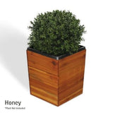 17 Inch Square Tapered Wooden Planter