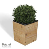 17 Inch Square Tapered Wooden Planter