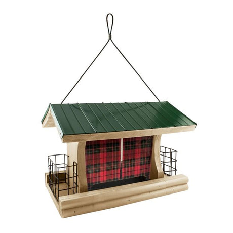 Woodlink Lake & Cabin Buffalo Plaid Ranch Feeder