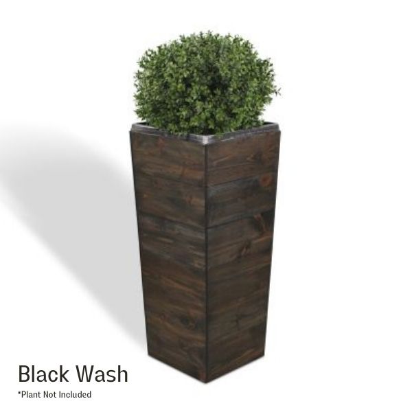 33 Inch Square Tapered Wooden Planter