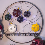 Tis The Season Outdoor Holiday Welcome Wheel