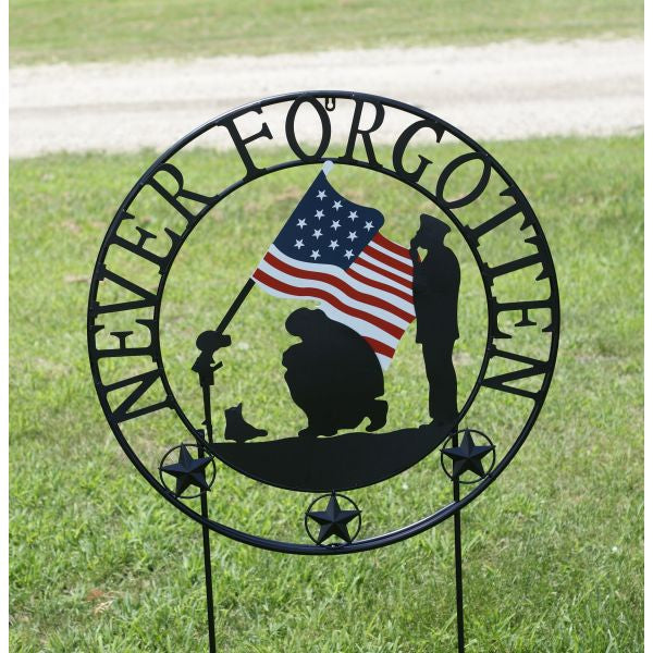 Never Forgotten Outdoor Welcome Wheel