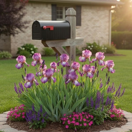 Buy Bearded Iris at Nature Hills. Easy-care perennial with large, fragrant, burgundy-purple flowers. Excellent for curb appeal, cut flowers, and sunny borders.