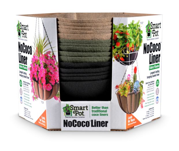 Smart Pot NoCoco 12 Inch Hanging Basket Liner 15 Pack