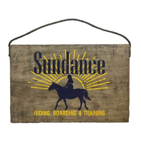 Vintage Distressed Sundance Wood Sign