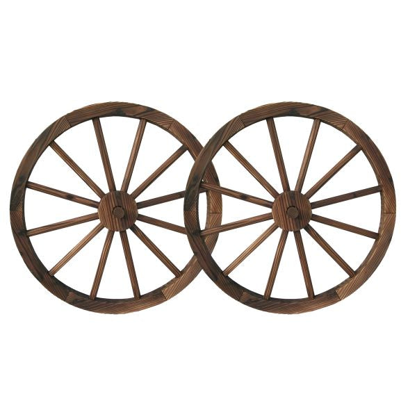 Wooden Wagon Wheels Wall Art