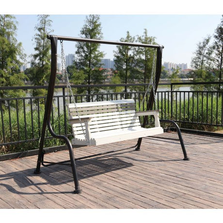 Faux Wood Composite Multi-Colored Porch Swing