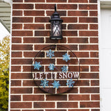 Let It Snow Outdoor Holiday Welcome Wheel