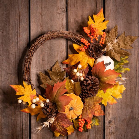 Amber Bounty Autumn Wreath