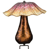 Orange Solar Toadstool Garden Stake