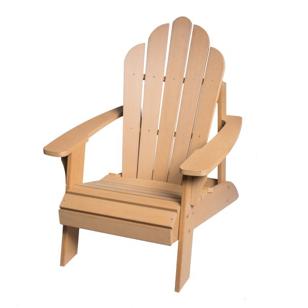 Faux Wood Teak Adirondack Chair