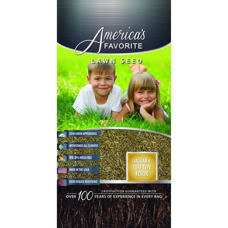 America's Favorite Lawn Seed Jaguar 4 Turf Type Fescue - Nature Hills Nursery - 6 lb - 