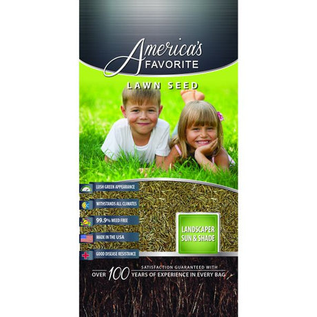 America's Favorite Lawn Seed Landscaper Sun & Shade - Nature Hills Nursery - 2 lb - 