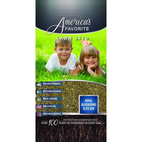 America's Favorite Lawn Seed Royal Bluemound Elite Sun - Nature Hills Nursery - 2 lb - 
