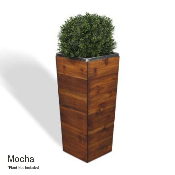 33 Inch Square Tapered Wooden Planter