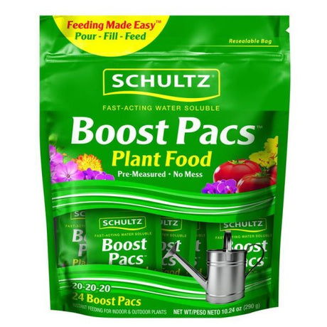 Schultz Boost Pacs 24 Ct. Ws Plant Food 20-20-20