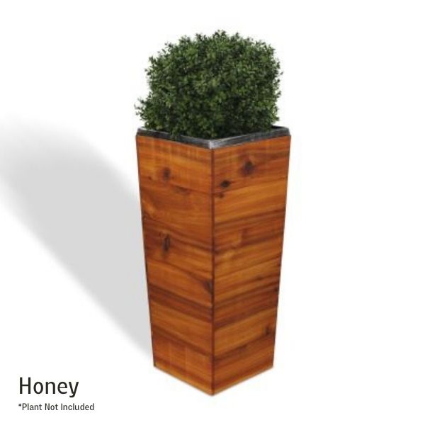 33 Inch Square Tapered Wooden Planter