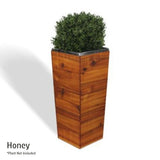 33 Inch Square Tapered Wooden Planter