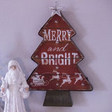 Merry and Bright Hanging Holiday Wall Sign