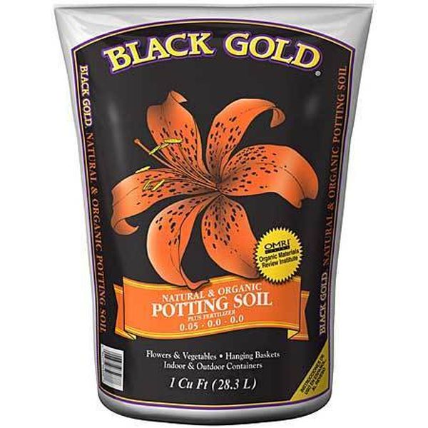 Black Gold Natural & Organic Potting Soil - Nature Hills Nursery - 16 qt - 