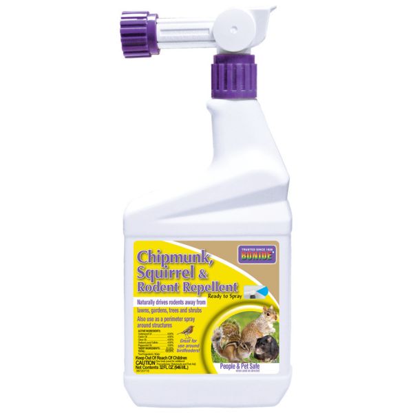 Bonide Chipmunk, Squirrel, Rodent Repellent RTS - Nature Hills Nursery - 32 oz - 