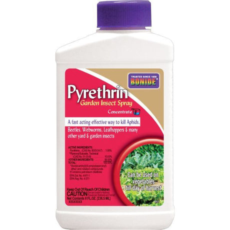 Bonide Pyrethrin Garden Insect Spray Concentrate - Nature Hills Nursery - 8 oz - 