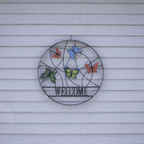 Butterfly Outdoor Welcome Wheel Art - Nature Hills Nursery - Garden Center Item - 
