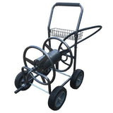 4 Wheel Hose Reel Cart Hammertone Grey Finish