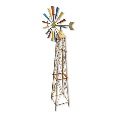 Colorful Rainbow Windmill Garden Decoration - Nature Hills Nursery - Garden Center Item - 