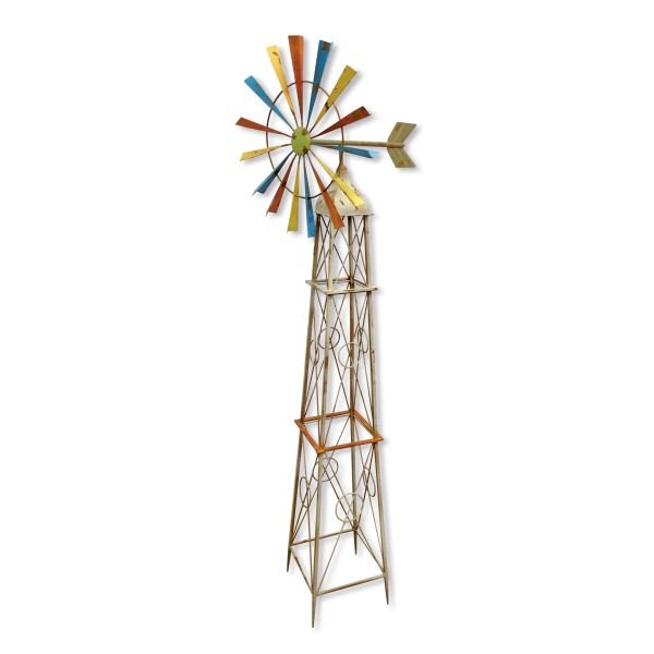 Colorful Rainbow Windmill Garden Decoration - Nature Hills Nursery - Garden Center Item - 