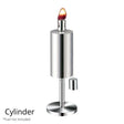 Cylinder Tabletop Torch - Nature Hills Nursery - Stainless Steel - 