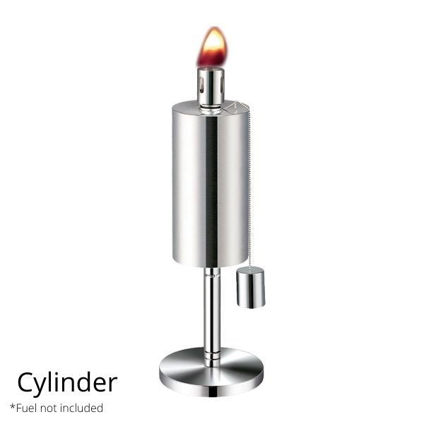 Cylinder Tabletop Torch - Nature Hills Nursery - Stainless Steel - 
