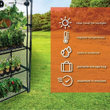 Mini Greenhouse 4-Tier Growing Rack with Carry Bag