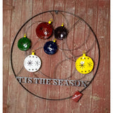 Tis The Season Outdoor Holiday Welcome Wheel